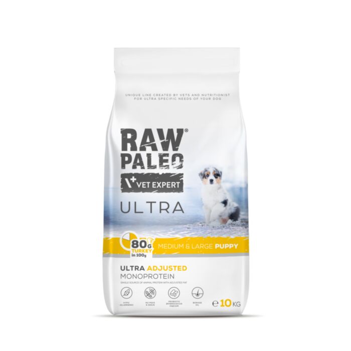 Raw Paleo Ultra Puppy Medium&Large Turkey 10kg