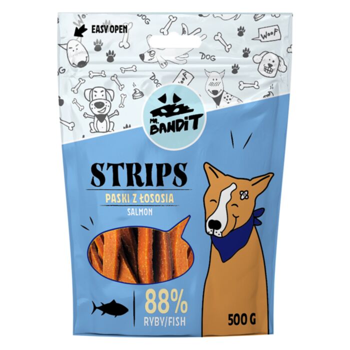 Mr. Bandit STRIPS lašišos juostelės 500 g