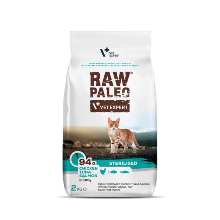Raw Paleo Cat Sterilised Ckn&Tuna&Salmon 2kg