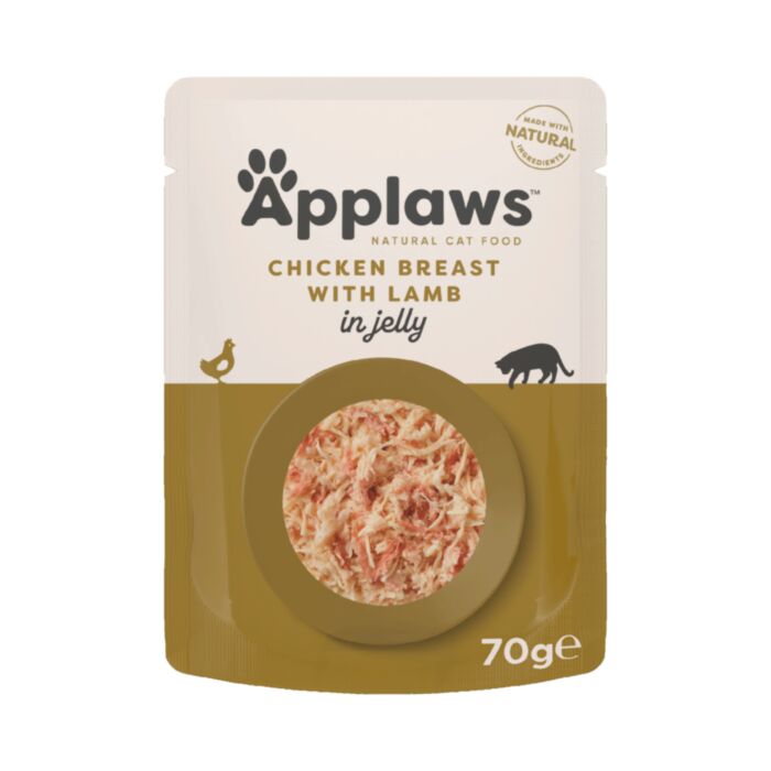 APPLAWS Cat Pouch Chicken&Lamb jelly 70g