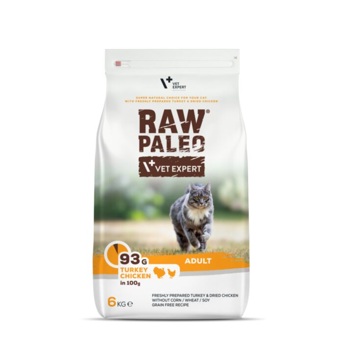Raw Paleo Cat Adult Turkey&Chicken 6kg