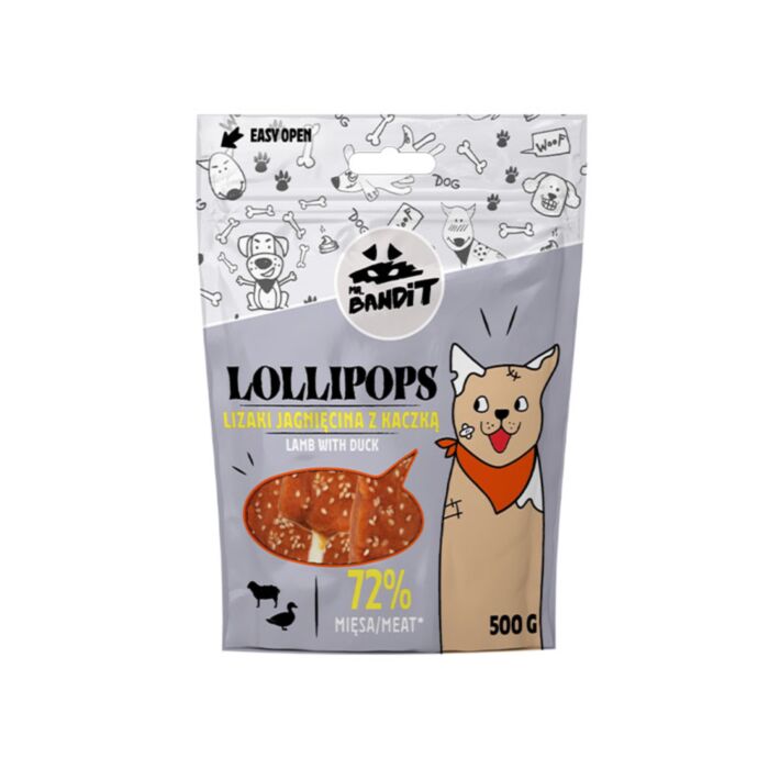 Mr. Bandit LOLLIPOPS ledinukai su ėriena ir antiena 500 g