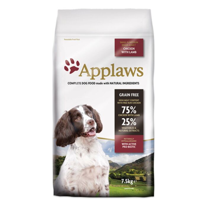 APPLAWS Dog Adult Small&Medium Chicken&Lamb 7.5kg