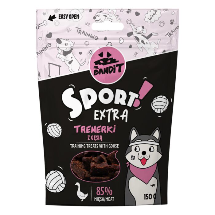 Mr. Bandit SPORT EXTRA treniruočių skanėstai su žąsiena 150g