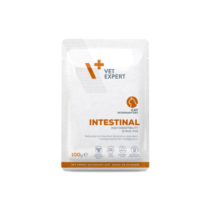 4T Vet. diet Intestinal cat with chk 100g pouch