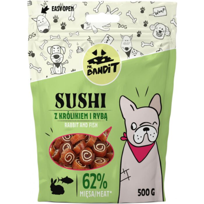 Mr. Bandit SUSHI triušiena su žuvimi 500 g