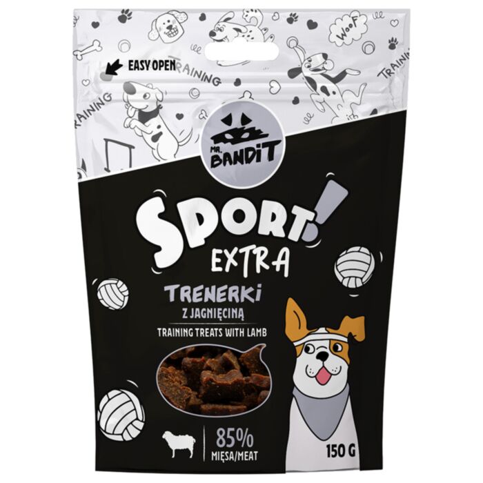 Mr. Bandit SPORT EXTRA treniruočių skanėstai su ėriena 150 g