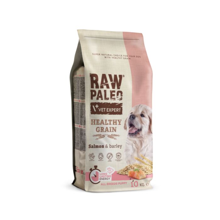 Raw Paleo Puppy Healthy Grain Salmon&Barley 10kg