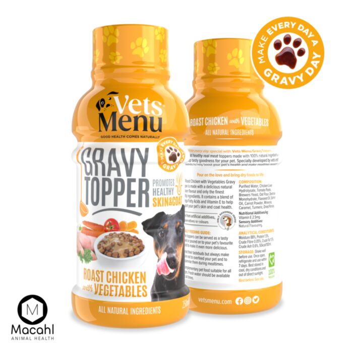 VETS MENU TOPPER KEPTA VIŠTIENA SU DARŽOVĖMIS 250ml