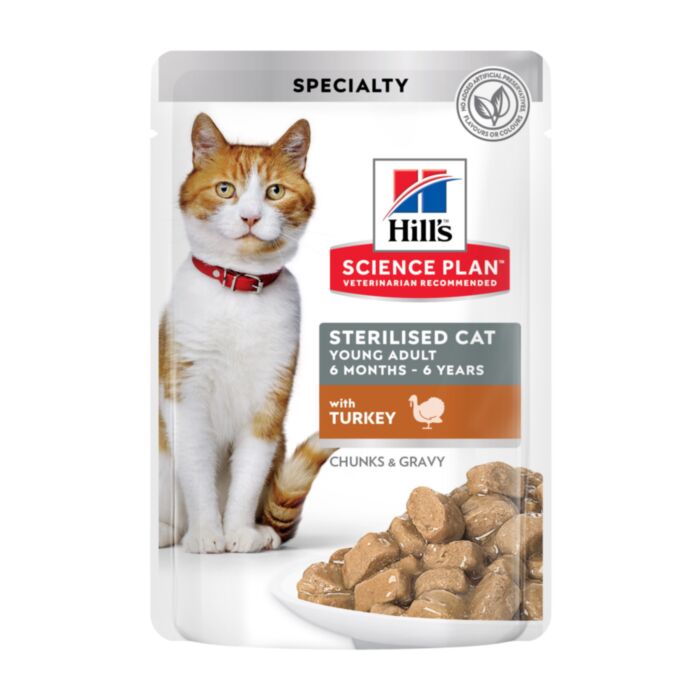 SP Feline Adult Sterilised Turkey Pouch 12x85g /607182