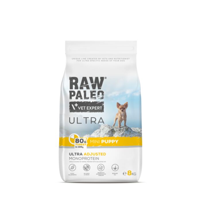 Raw Paleo Ultra Puppy Mini Turkey 8kg