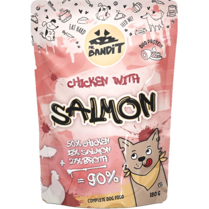 Mr. Bandit CHICKEN su lašiša 180g