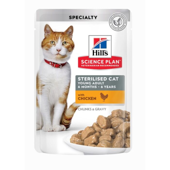 SP Feline Adult Sterilised Chicken Pouch 12x85 /607179