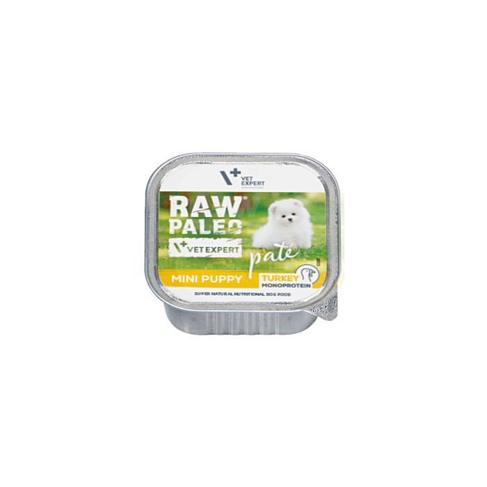 Raw Paleo Puppy Mini Turkey paštetas 150g