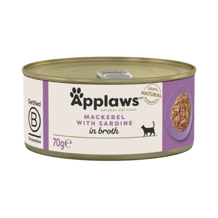 APPLAWS Cat Mackerel&Sardine kons. 70g