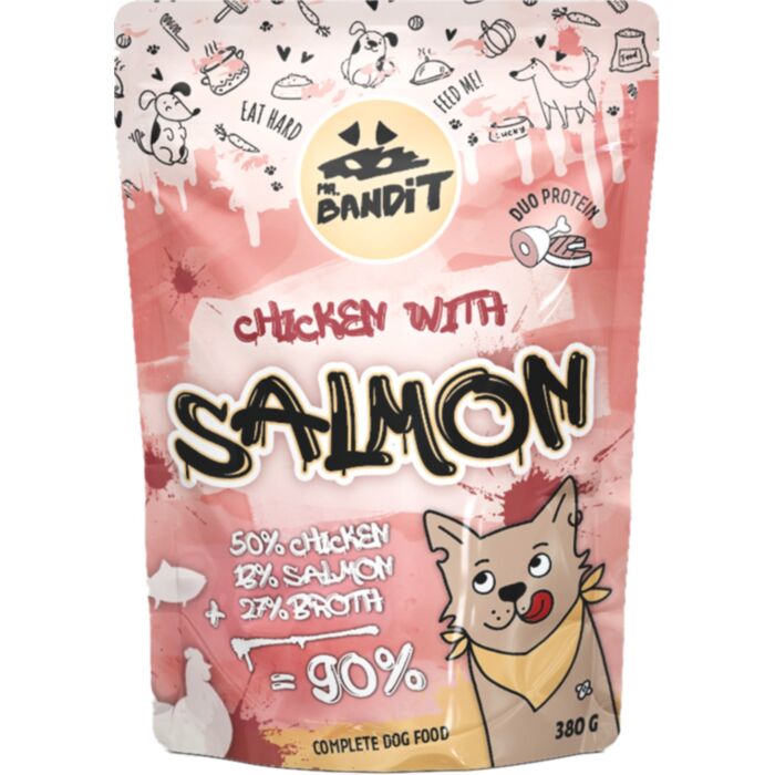 Mr. Bandit CHICKEN su lašiša 380g