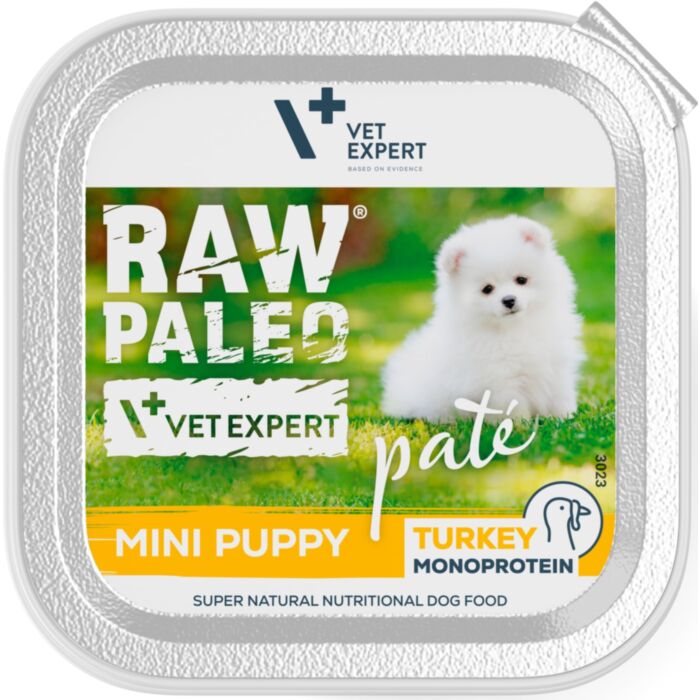 Raw Paleo Puppy Mini Turkey paštetas 150g