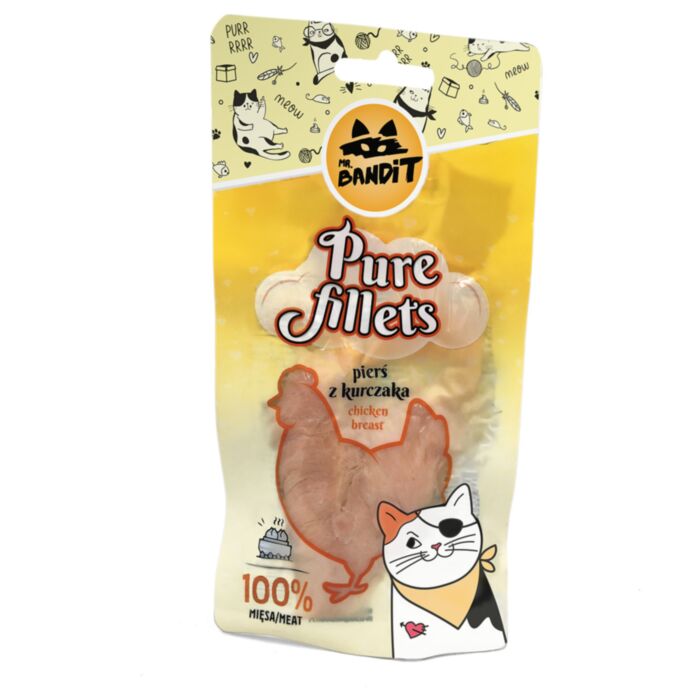 Mr. Bandit PURE FILLETS su vištienos krūtinėle 30 g
