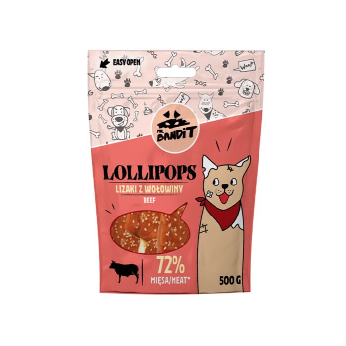 Mr. Bandit LOLLIPOPS ledinukai su jautiena 500 g