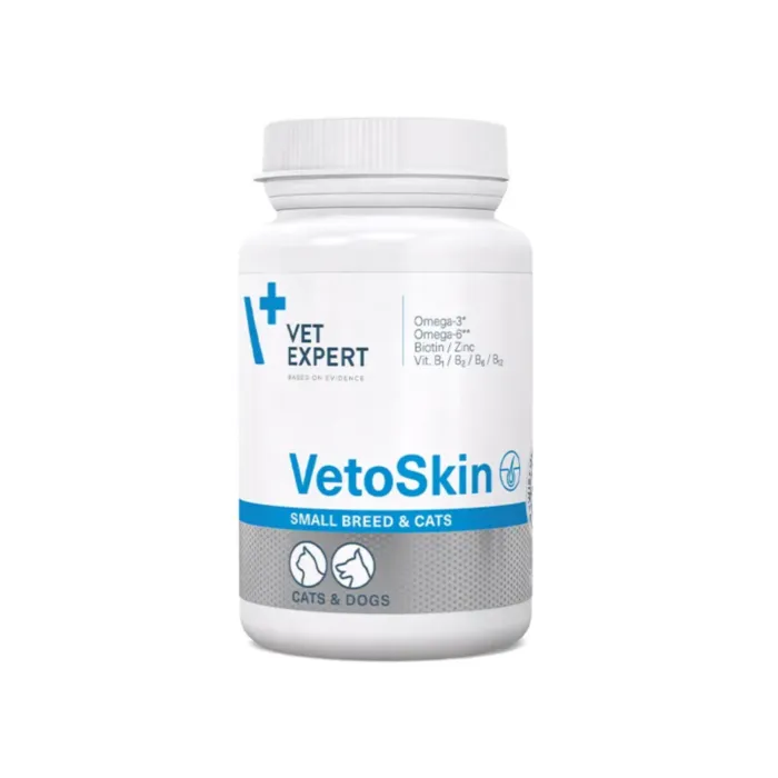 VETOSKIN small breed & cats Twist Off 60 kaps. produkto nuotrauka 1