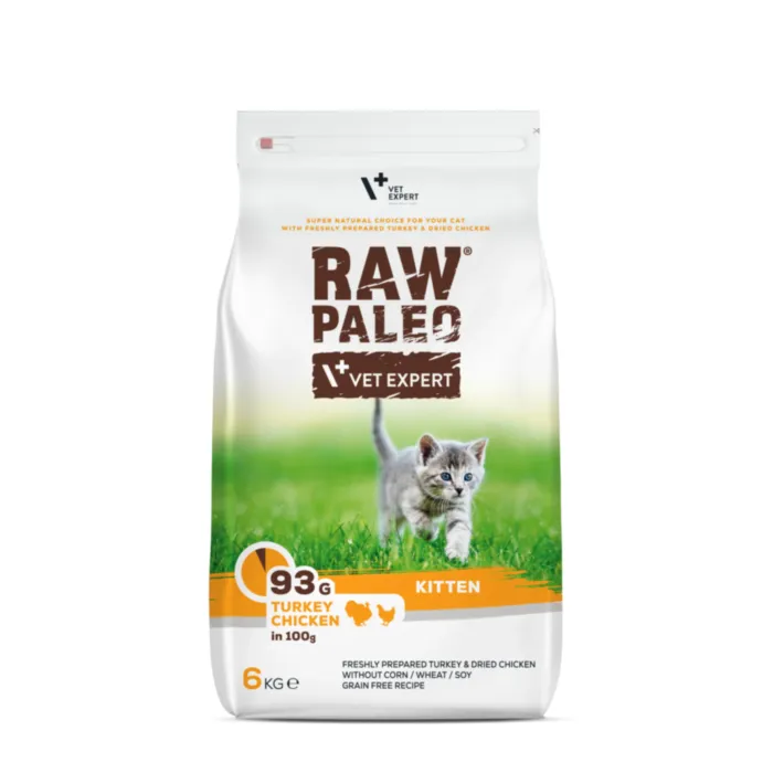Raw Paleo Kitten Turkey&Chicken 6kg produkto nuotrauka 1
