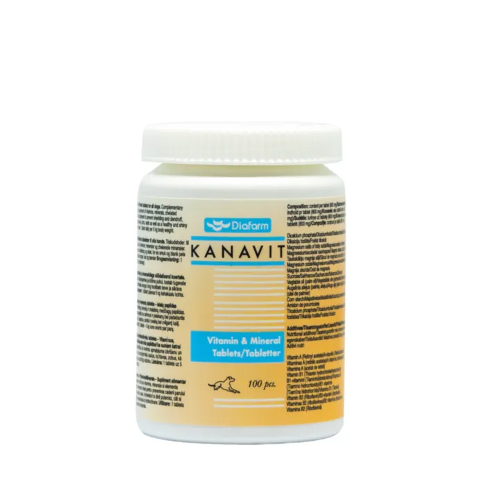 VIT/MIN KANAVIT šunims tab. N100 produkto nuotrauka 1