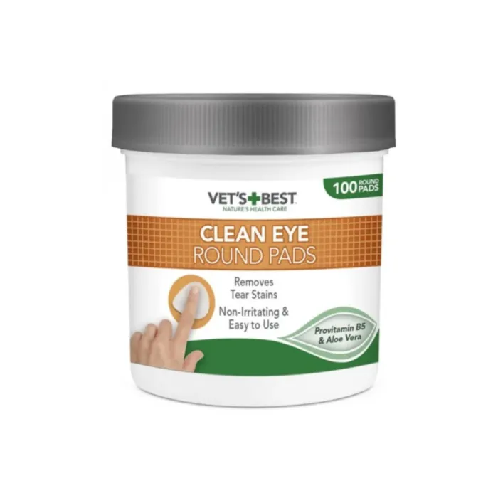 VETS BEST Akių valymo servetėlės  šunims N100 produkto nuotrauka 1