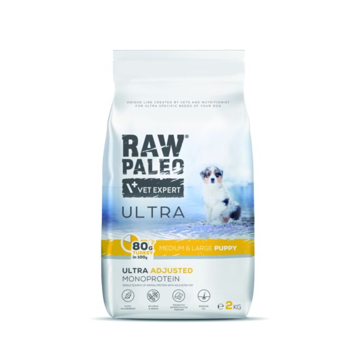 Raw Paleo Ultra Puppy Medium&Large Turkey 2kg