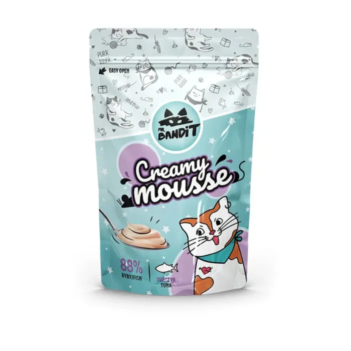 Mr. Bandit CREAMY MOUSSE su tunu 60 g produkto nuotrauka 1