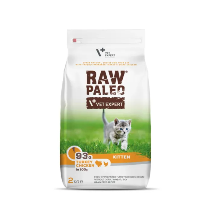 Raw Paleo Kitten Turkey&Chicken 2kg produkto nuotrauka 1