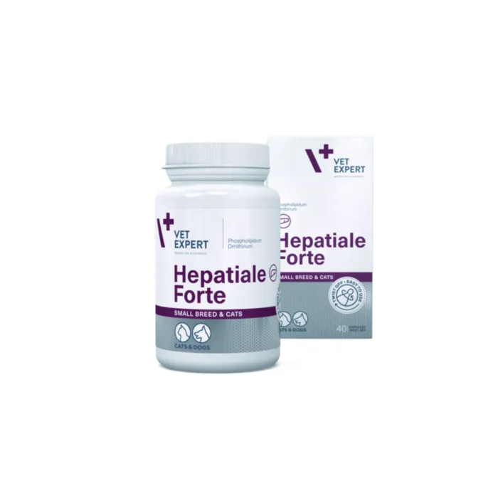 HEPATIALE FORTE small breed & cats 40 kaps. produkto nuotrauka 1