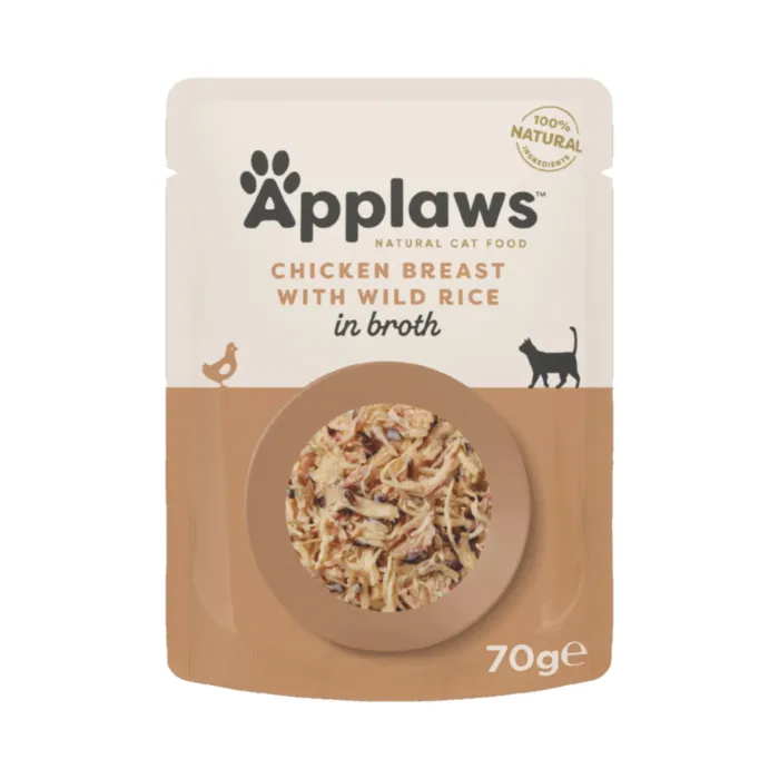 APPLAWS Cat Pouch Chicken&Wild Rice 70g produkto nuotrauka 1