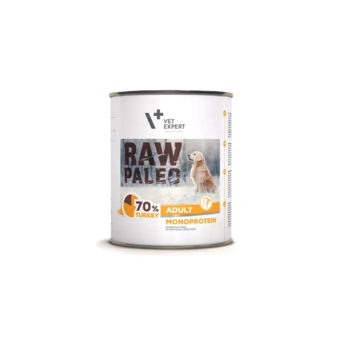 Raw Paleo Adult Turkey kons. 800g produkto nuotrauka 1