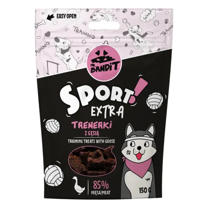 Mr. Bandit SPORT EXTRA treniruočių skanėstai su žąsiena 150g produkto nuotrauka 1