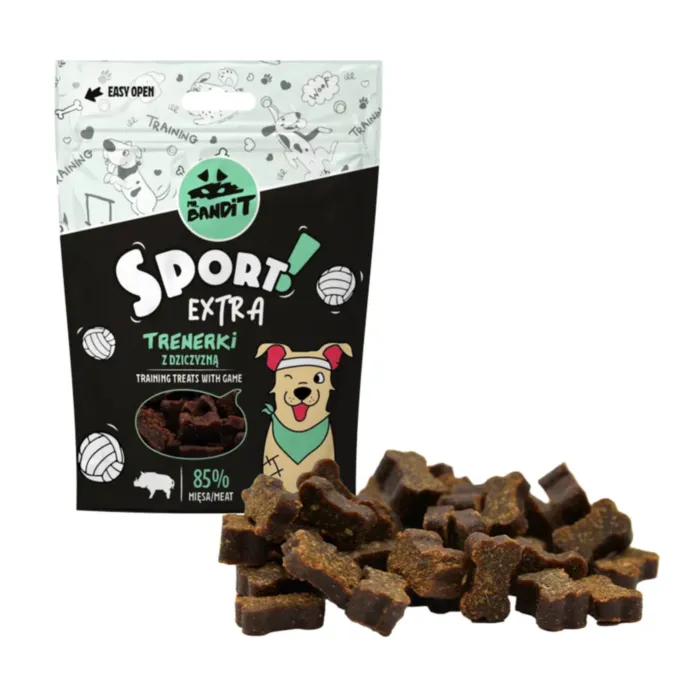 Mr. Bandit SPORT EXTRA treniruočių skanėstai su žvėriena 150g produkto nuotrauka 1