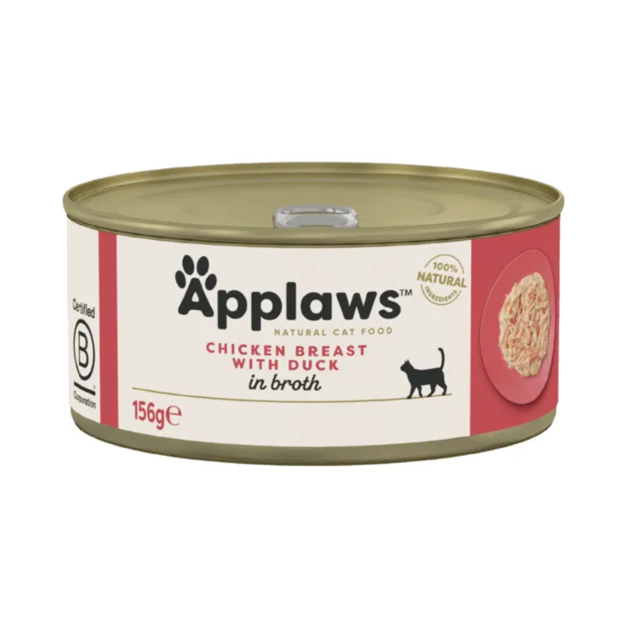 APPLAWS Cat Chicken&Duck kons. 156g produkto nuotrauka 1