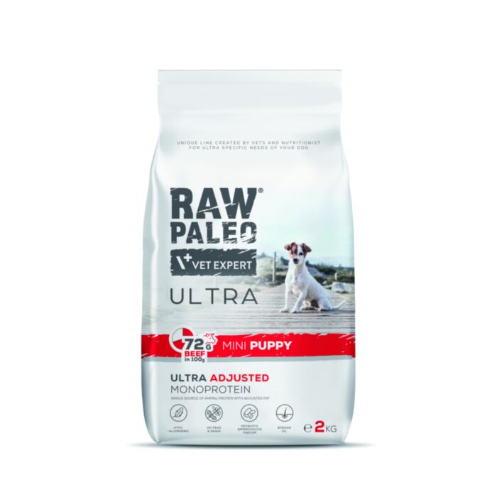 Raw Paleo Ultra Puppy Mini Beef 2kg