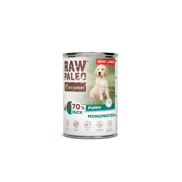 Raw Paleo Puppy Duck kons. 400g