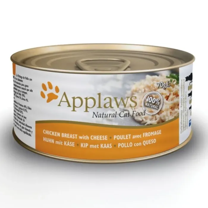 APPLAWS Cat Chicken&Cheese kons. 70g produkto nuotrauka 1