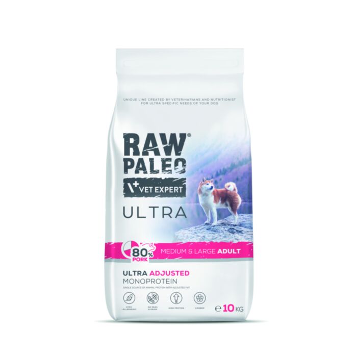 Raw Paleo Ultra Adult Medium&Large Pork 10kg