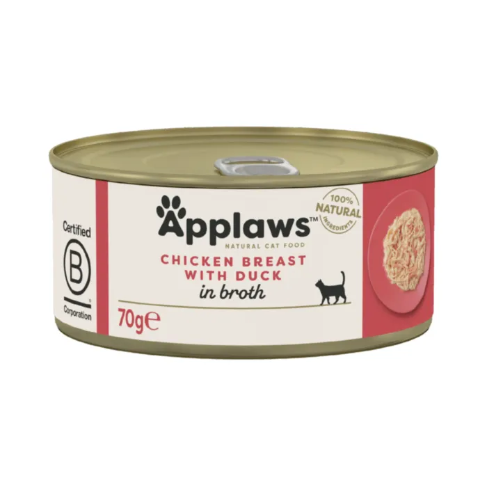 APPLAWS Cat Chicken&Duck kons. 70g produkto nuotrauka 1