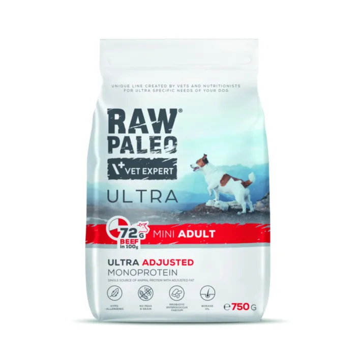 Raw Paleo Ultra Adult Mini Beef 750g produkto nuotrauka 1