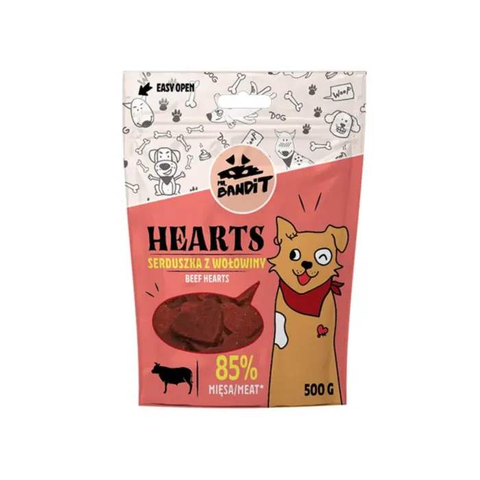 Mr. Bandit HEARTS jautienos širdelės 500 g produkto nuotrauka 1
