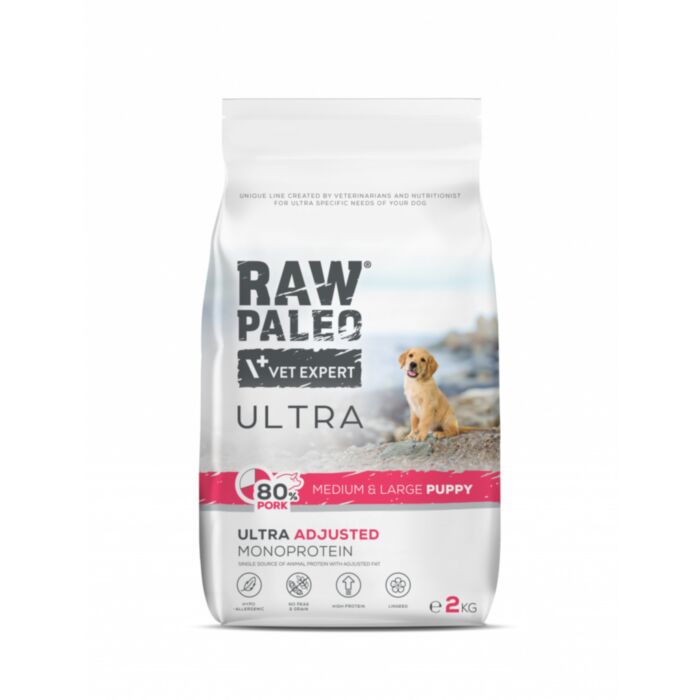 Raw Paleo Ultra Puppy Medium&Large Pork 2kg