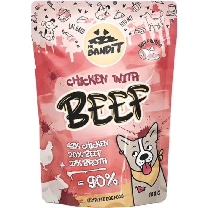 Mr. Bandit CHICKEN su jautiena 180g produkto nuotrauka 1