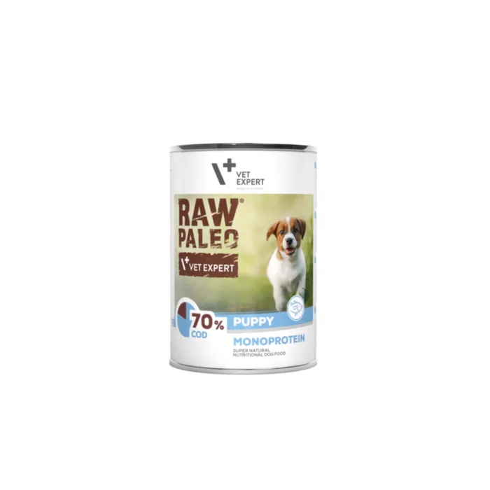 Raw Paleo Puppy Cod kons. 400g produkto nuotrauka 1